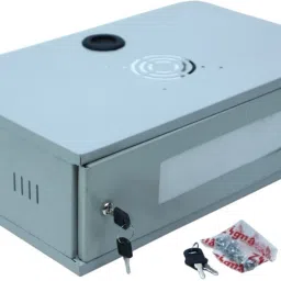 High Grade 2U CCTV WiFi DVR Rack Network Server Rack NVR Cabinet Box with Lock Iron Wall Shelf-6