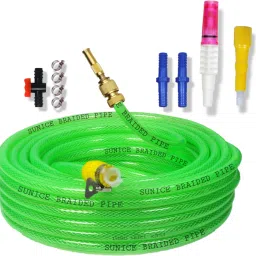 30 METER BRAIDED 3-LAYERED WITH ACCESSORIES INTERNAL DIAMETER (Size:1/2" inch,12mm) House Cleaning & Gardening Hose Pipe-image-19