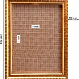 deshkart BORO MAA KALI GOLDEN PHOTO FRAME SMALL SIZE (6.5 X 8.5) INCH RECTANGULAR Religious Frame image 3