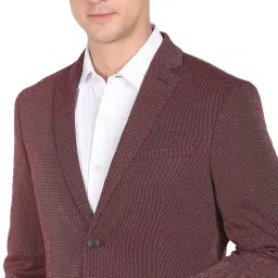 Men Self Design Single Breasted Formal Blazer-image-77