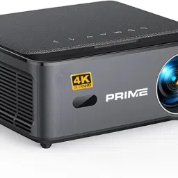 Prime Projector PS4 Gen-2 (100% Dust Proof) AI QLED Fully Automatic 4K Resolution Ultra Bright (8000 lm / 2 Speaker / Wireless / Remote Controller) Portable Projector image 2