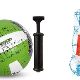 8976 pu 5000 green volleyball with kit combo Volleyball Kit-image-49