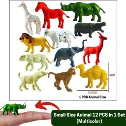 Mini Forest Animal Figure Kids Toys 12Pcs of 1 Set-13