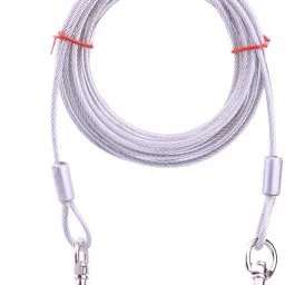 Dog Tie Out Cable Double Heads Chew Resistant Tieout Leash Outdoor Camping Picnic Strong Pet Safety Rope Dog Leash-14