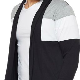 Men Kimono Style Full Sleeve Black Shrug-image-53