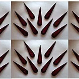 pmw Long Maroon Bindi - Pack of 12 CLASICAL DANCE Maroon Bindis-picture-29