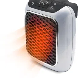 Small Space Heater, 800 W Electric Heater Mode Thermostat Low Fan Room Heater-7