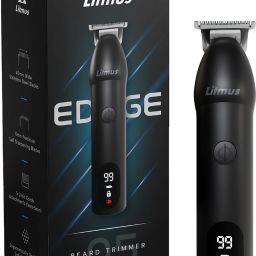 Litmus EDGE 05 (Matte Black Edition) Beard Trimmer for Men |40mm Stainless Steel Blades Trimmer 90 min Runtime 5 Length Settings-image-33