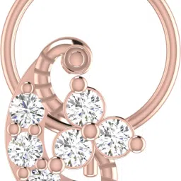 avsar Namita 14kt Cubic Zirconia Rose Gold Nose Wire-image-49