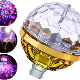 Golden Jumbo Dj Light for Home Bedroom Party Birthday and Dancing Stage Bulb Single Disco Ball-image-10