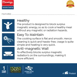prestige 1200 W Induction Cooktop Push Button image 5