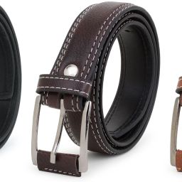 Boys Casual, Formal, Party Brown, Tan, Black Synthetic Belt-image-24