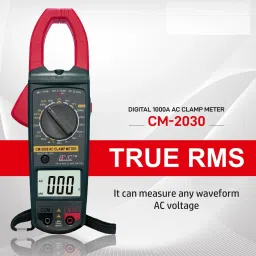 HTC CM2030, Digital Ac Clamp Meter 1000A Tester Clip-On-Meter Digital Multimeter-5