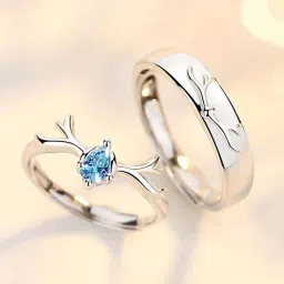 Couple Ring Set For Boys and Girl Alloy Cubic Zirconia Platinum Plated Ring Set Stainless Steel Silver Plated Ring-image-17