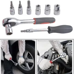 henglobe 46 in 1 SCREWDRIVER AND TOOLKIT SET Combination Screwdriver Set (Pack of 1) Combination Screwdriver Set image 3