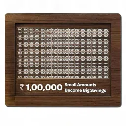 Wooden Money Bank for Kids & Adults | Cash Saver Money Box with Counting Target Coin Bank-image-34