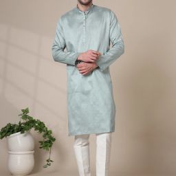 Men Cotton Silk Kurta Pyjama Set-image-49