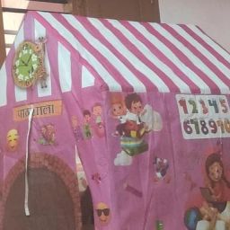 Kids Indoor Play Tent with Printed Educational Charts – ABC, Fruits, and More-image-19