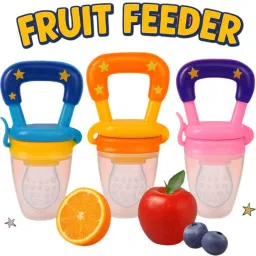 Silicone Baby Fruit Feeder Pacifier – Set of 3 for Safe Baby Self Feeding Feeder-image-47