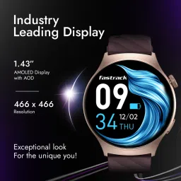 Fastrack Optimus Pro with 1.43" AMOLED Display & AOD(466x466),Functional Crown,BT Calling Smartwatch image 2