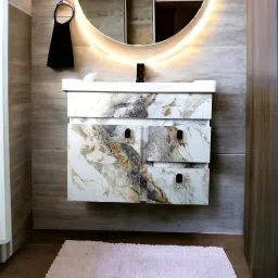 Wall Hang 24" Wash Basin Vanity HDHMR Cabinet For Bathroom BEWH2 Wall Hung Basin-image-29
