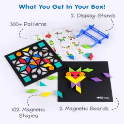 firstcry intelliskills Magnetic Create with Shapes - 300+ Patterns image 3
