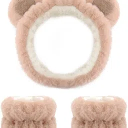 LQZ Cute Facial Spa Headband Set Skincare Set Pack Plush Over The Ear Headphone Cushion-image-25