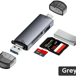 Foxne Point OTG Type C SD TF Card Reader 6 in 1 USB 3.0 Micro USB Flash Drive, Card Reader Card Reader-34