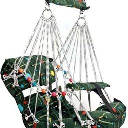 Baby Cotton Swing Chair jhula Baby jula Sleeping joola for Kids Baby's Children Folding and Washable 1 to 3 Years with Safety Belt MULTICOLOUR CRIB CADLE CRIB-picture-9