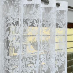 152 cm (5 ft) Net Transparent Window Curtain Single Curtain-5