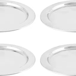 Stainless Steel Heavy Gauge Multipurpose Ciba / Lids / Tope Cover 5.7 inch Lid, Pack of 4-16