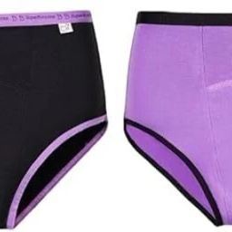 Pack of 2 Women Periods Black, Purple Panty-image-51