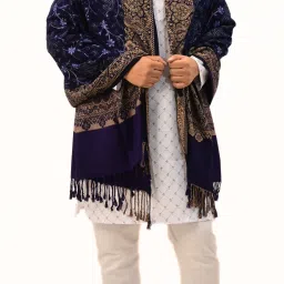 Sprha Wool Embroidered Men, Women Shawl-image-61