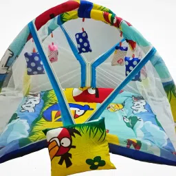 khushi fashion Polyester Infants Washable Baby bedding mosquito net gym Angry bird Mosquito Net image 4