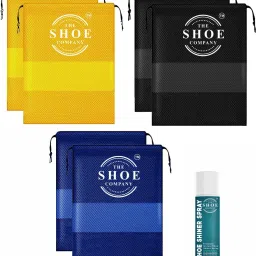THE SHOE COMPANY Shoe Bag 6 with Yellow Black Blue and Shiner 50ML for Smooth Shoe Look Cleaner-image-8
