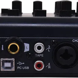 xtreme acoustics XAMX42 MX42 portable mini 4-channel audio mixer, with 192Khz sampling rate for podcasting, recording and live performance Analog Sound Mixer image 3