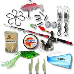 2.1mtr Fishing Rod Combo Set with Fish Attractant,Line, Floats & More 7ft Spinning Rod Set Multicolor Fishing Rod-image-68