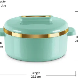 milton Curve 2000 Inner Stainless Steel Casserole , Easy to Store, Roti, Curd Maker Serve Casserole image 5