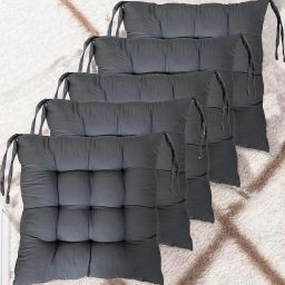 Soft Luxury Microfibre Solid Chair Pad Pack of 5-image-90