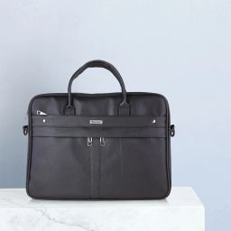 Men Black Messenger Bag - Extra Spacious-image-92