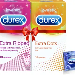 Pleasure Packs (Extra Dots 10s, Extra Ribbed 10s) Condom-26