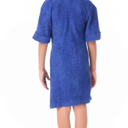 comfortlooms Royal Blue Medium Bath Robe image 3