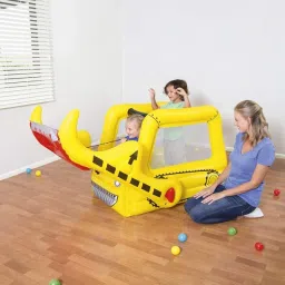 Inflatable (IND*45) children's play center Bulldozer with balls Multicolor Inflatable Ball Pits-29