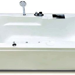 Rex 5.5 Feet Acrylic with Bubble Bath and Filler System - Ivory Free-standing Bathtub-image-83