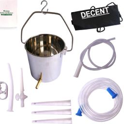Stainless Steel Enema kit one litter with tap nozzle and storage bag Medical Reacher & Grabber-23