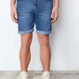 Trendyol Men Washed Denim Shorts Technology-image-6