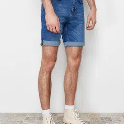 Trendyol Men Washed Denim Shorts Technology-image-11