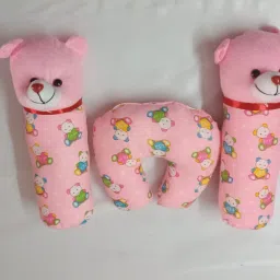 Baby Soft U-Saped Pillow & 2 Matching Teaddy Lot Pillow Cotton Toons & Characters Baby Pillow Pack of 3-image-8