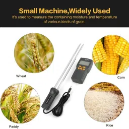 kerro MD-7822 moisture meter MD7822 Digital Grain Moisture Meters Measuring Probe with LCD Display Pin-Type Digital Moisture Measurer image 2