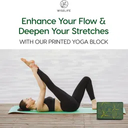 wiselife Printed Yoga Blocks | Yoga Brick,High-Density EVA Foam Soft Surface for Balance- Yoga Blocks image 2